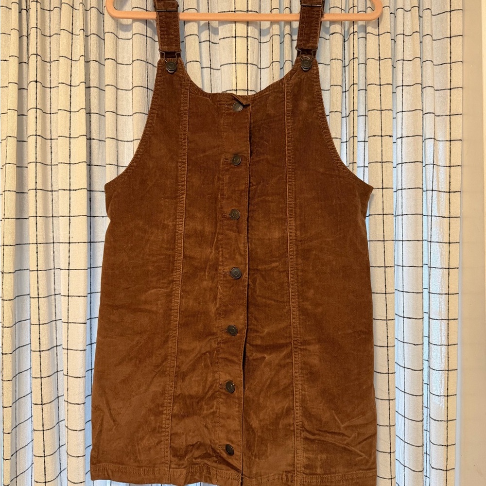 Celebrity Pink Brown Corduroy Dress